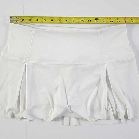 Lululemon Lost In Pace Skort Skirt White Flowy Lightweight Size 10 Regular - Picture 14 of 15